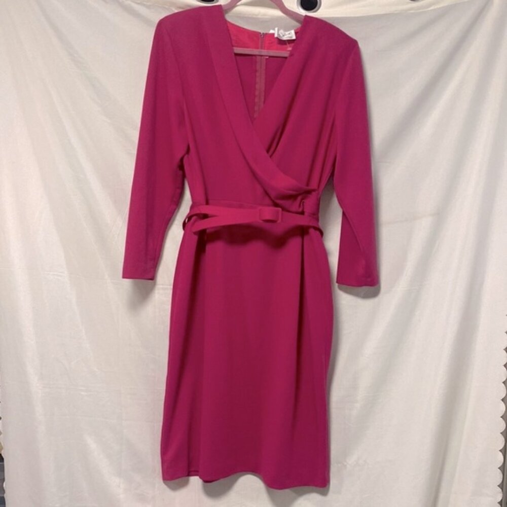 Vintage D Allairds Ruched Dress with Belt